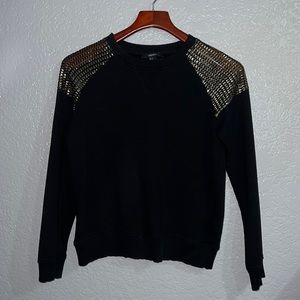 Black with gold sweatshirt